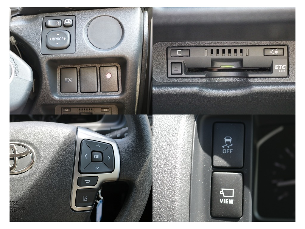 ETC・ステアリングスイッチなど運転するうえで嬉しい装備が充実しております！！