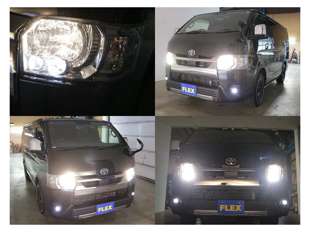 LEDヘットライト装着済み！！暗い空間でも明るく照らしてくれるので安心して運転していただけます！！