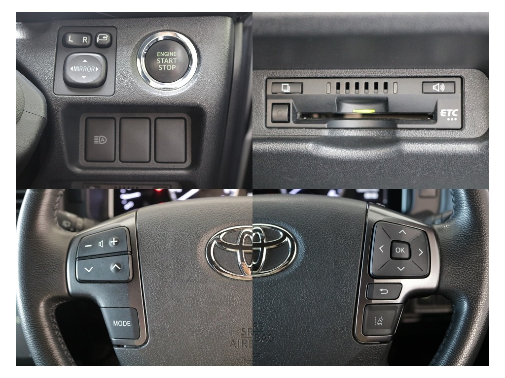 プッシュスタート・ETC・ステアリングスイッチなど運転するうえで嬉しい装備が充実しております！！