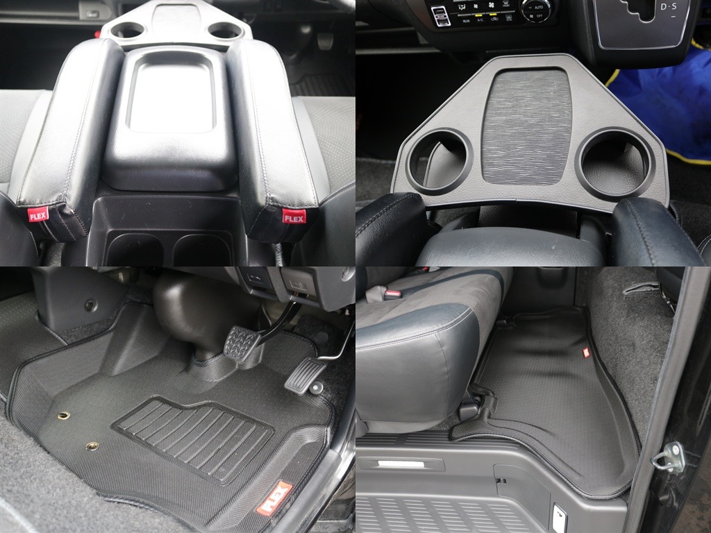 オリジナルアームレストやカップホルダーなどもすでに装着されており運転中の快適性もばっちりです♪