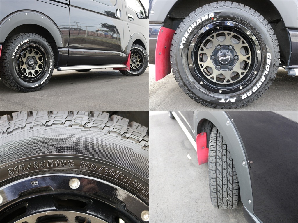 RAYS 16インチアルミホイール＆ヨコハマ　GEOLANDAR　　　　　　ATタイヤ装備済み！！