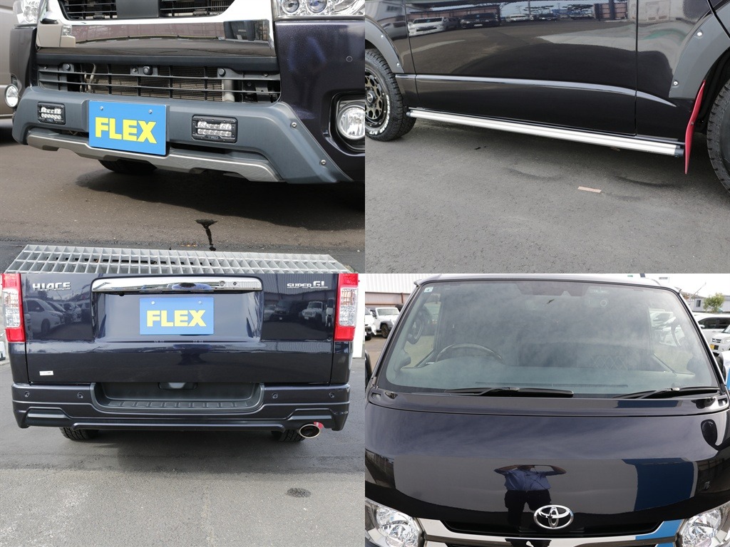 TRDフルエアロカスタム車両！！デイライト付きフロントスポイラー・サイドスカート・リヤバンパー・フロントフード・マッドフラップまで装備されております♪