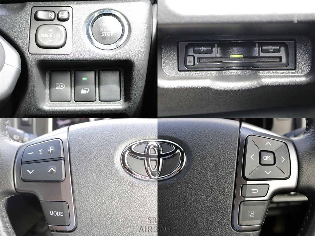 プッシュスタート・ETC・ステアリングスイッチなど運転の際役立つ装備が充実しております♪