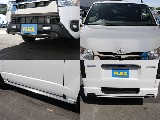 TRDフルエアロパーツカスタム車両！！TRDデイライト付きフロントスポイラー・フロントフード・サイドスカート・リヤバンパーがすでに装着されております♪