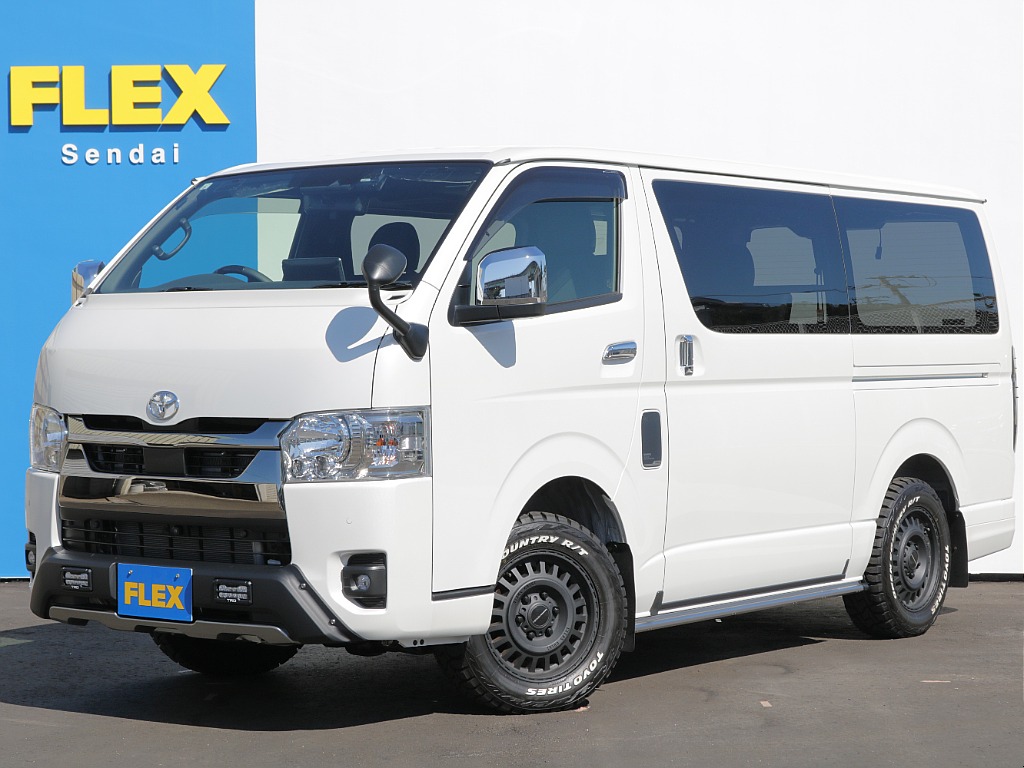 ★令和６年式　ハイエースバン　スーパーGLダークプライムⅡ　ディーゼル４WD　カスタム満載車両！！