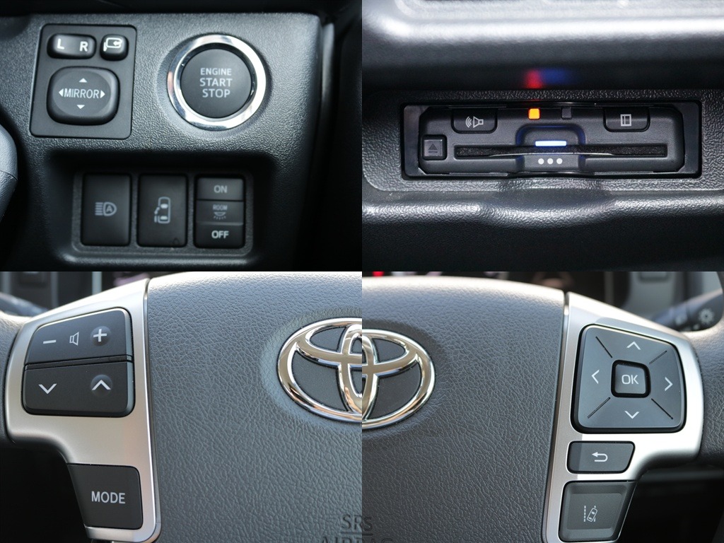 プッシュスタート・ETC・ステアリングスイッチなど運転するうえで役立つ装備が充実しております♪