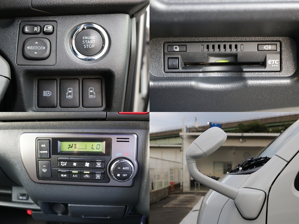 プッシュスタート・ETC・ステアリングスイッチなど運転するうえで役立つ装備が充実しております♪