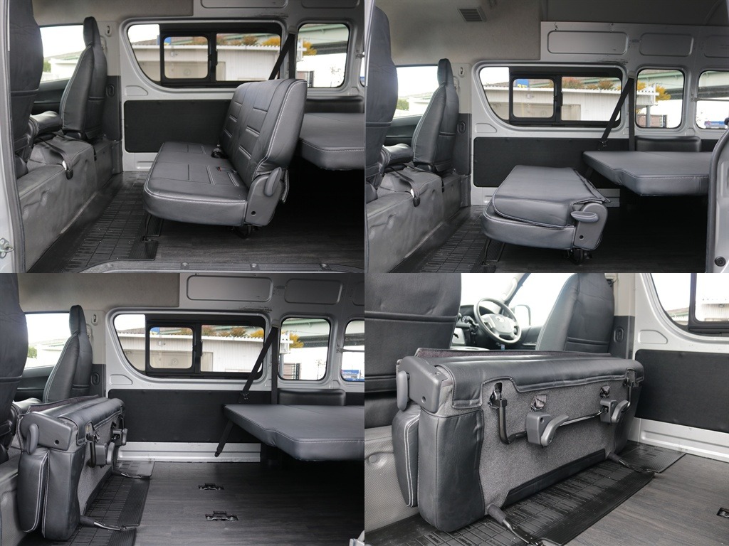 セカンドシートは折りたたむことや前方に倒すこともできるのでシチュエーションに合わせて自由自在！！