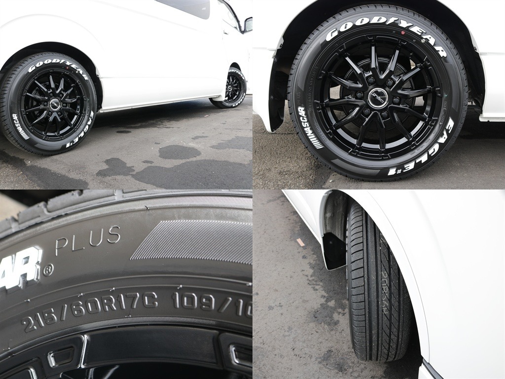 デルフ06　17インチAW＆グッドイヤーナスカータイヤ装着！！フレックスオリジナル新アルミホイールになります！！
