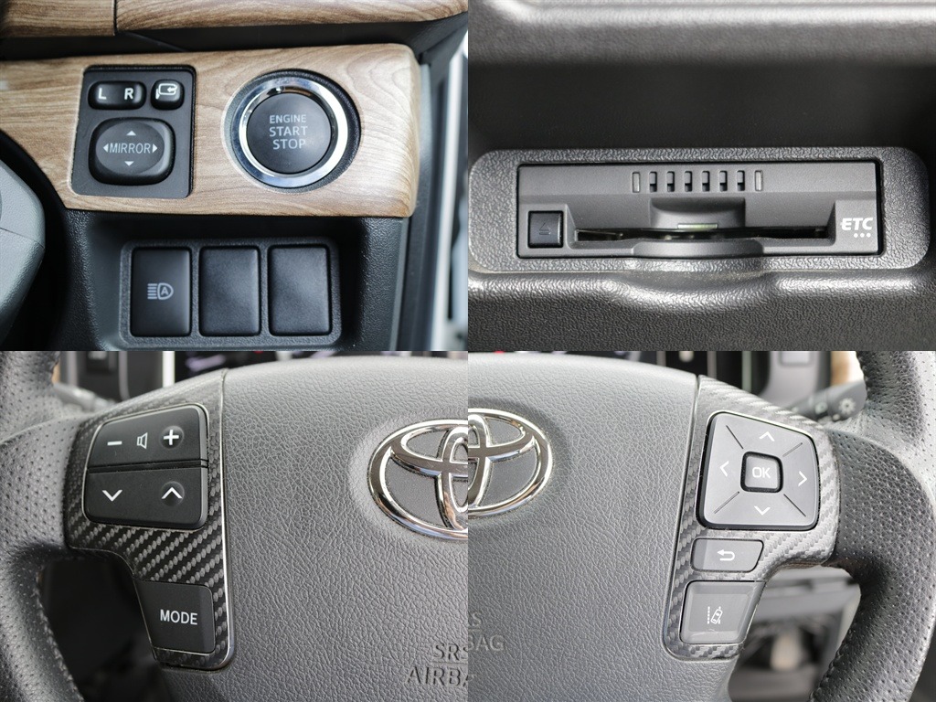 プッシュスタート・ETC・ステアリングスイッチなど運転するうえで役立つ装備が充実しております♪