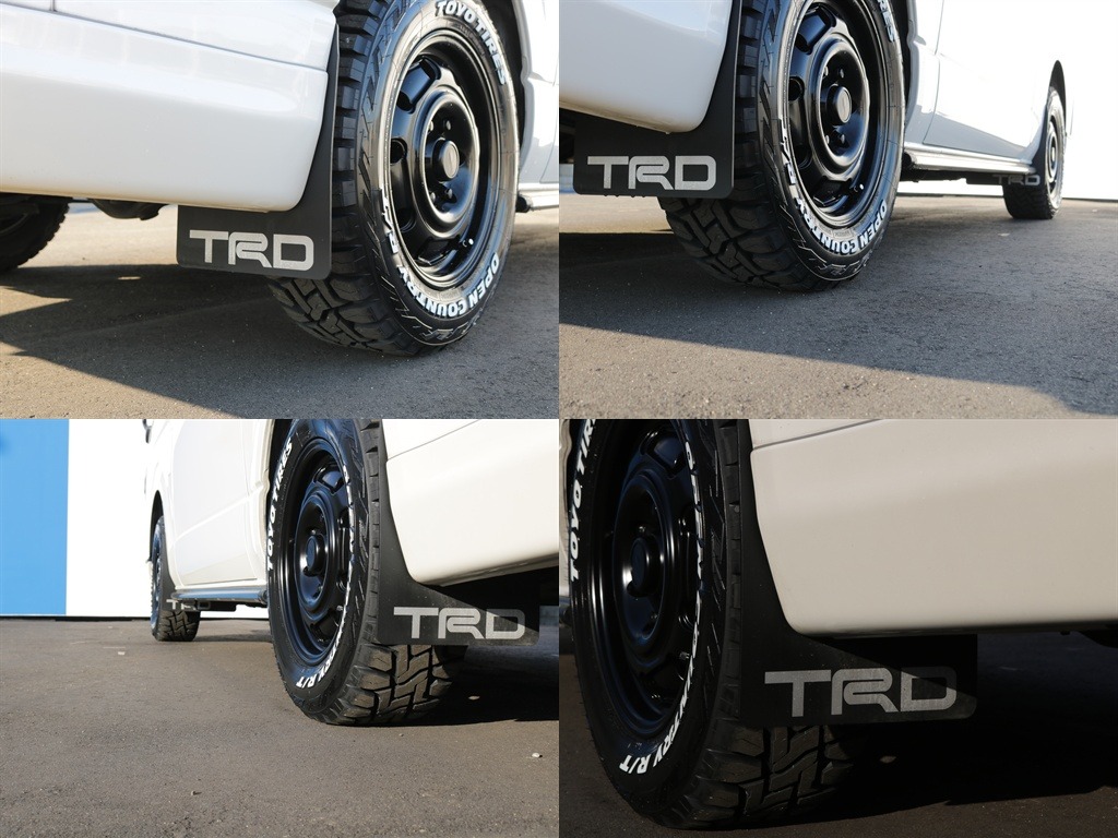TRDマッドフラップ装着済み！！飛び石などから車体を守ってくれる効果もあります！！