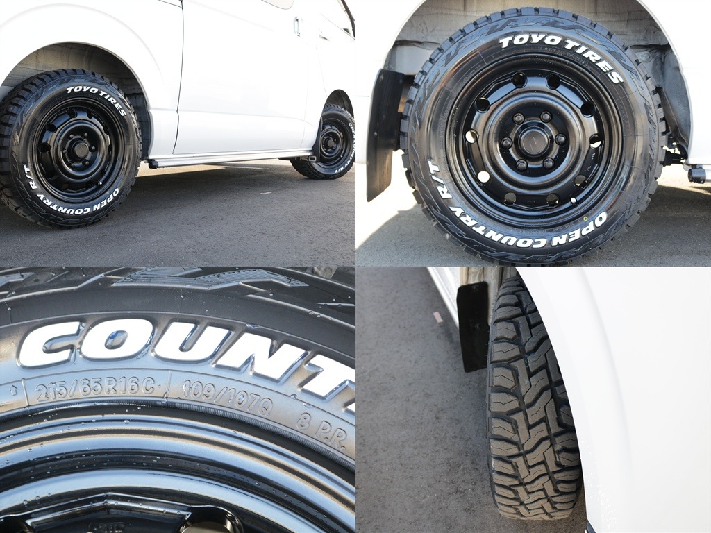 パウ　16インチAW＆オープンカントリーRTタイヤ装着済み！！パールホワイトとの相性ばっちり！！