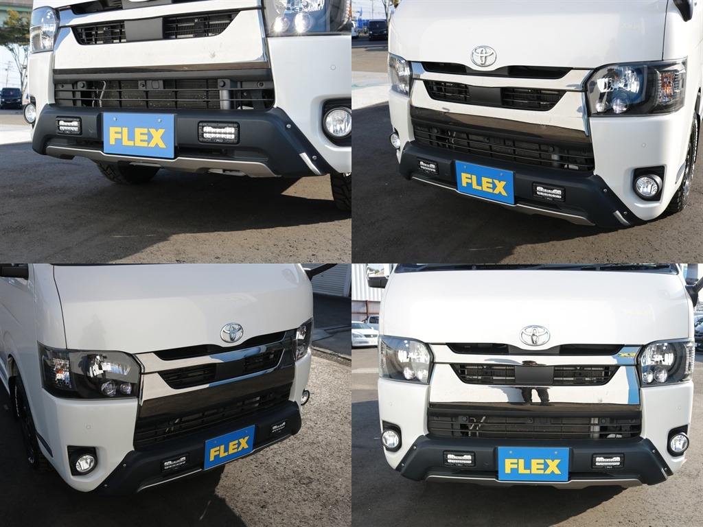 TRDデイライト付きフロントスポイラー！！エンジン始動と同時にかっこよく点灯します！！