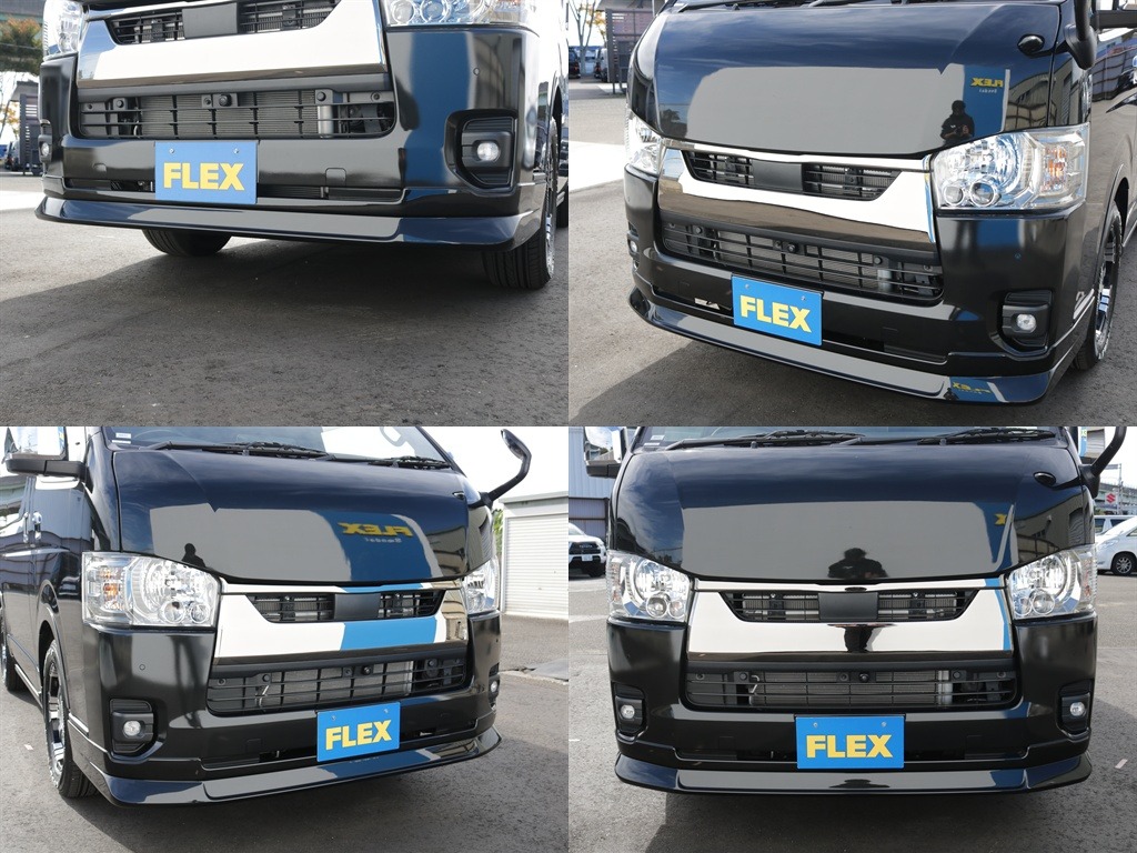 デルフィーノラインフロントスポイラー装着済み！！バットフェイスとの相性も良く凄くかっこいいフェイスに仕上がっております♪