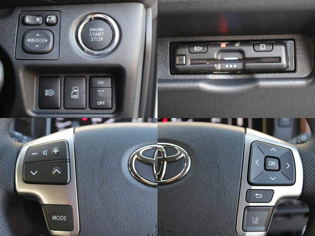 プッシュスタート・ETC・ステアリングスイッチなど運転するうえで役立つ装備が充実しております♪