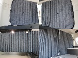 カーテンも装着させておりますので車中泊の際などにプライベート空間を作り出すことができるようになっております♪