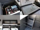 40L冷蔵庫やキッチン上収納・色々使いやすい引き出しなど遠出の際でも安心の装備！！