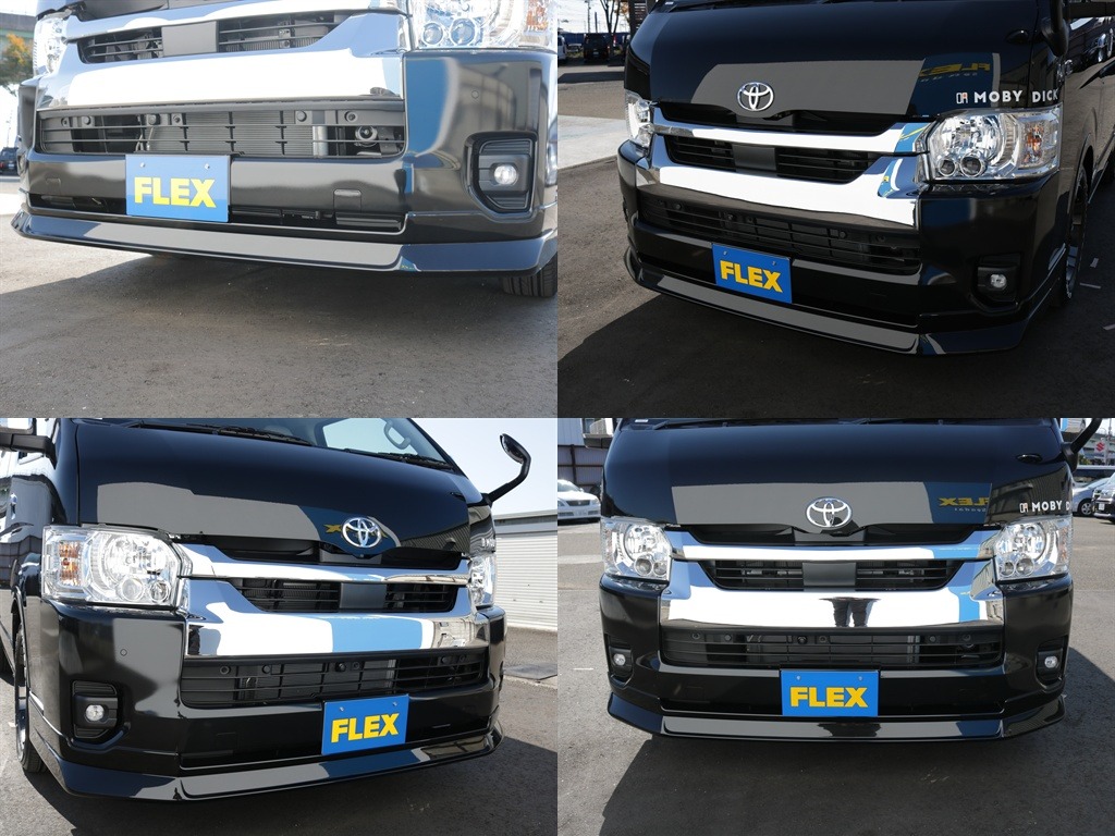 デルフィーノラインフロントスポイラー装着済み！！フェイスが一気にかっこよくなり引き締まりもよくなります♪