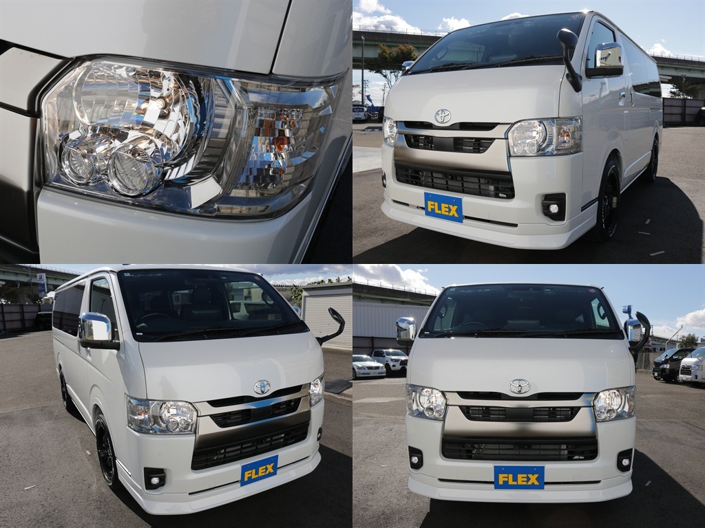 LEDヘッドライトなので夜間走行でも安心して運転していただけます！！さらにグリルもダークプライムS専用になっております！！