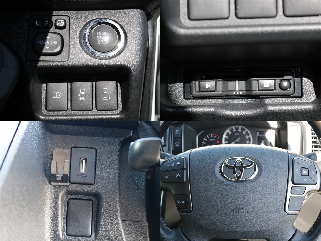 プッシュスタート・ETC・ステアリングスイッチなど運転の際役立つ装備が充実しております♪