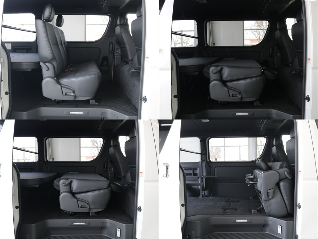 折りたたむことも前に倒すこともできるようになっておりシチュエーションに応じて自由自在にできます！！