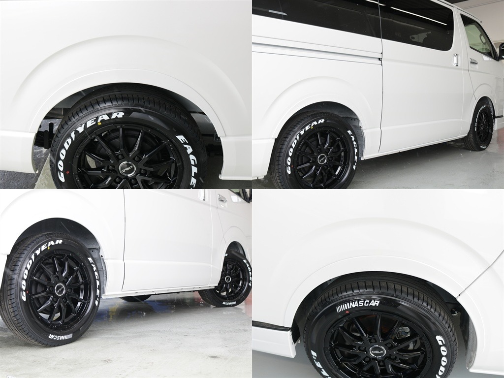 デルフィーノライン　オーバーフェンダー装着済み！！ローダウンの視覚効果もあり飛び石などから車体を守ってくれる効果もあります！！