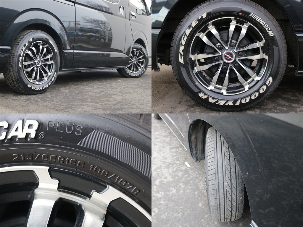 シャレン１６インチアルミホイール＆グッドイヤーナスカータイヤ装着済み！！外装も一層かっこよく仕上がっております♪