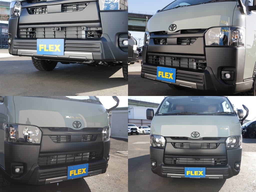 オリジナルティーフォースフロントスポイラー装着済み！！オフロード仕様でかっこいいフェイスになっております！！