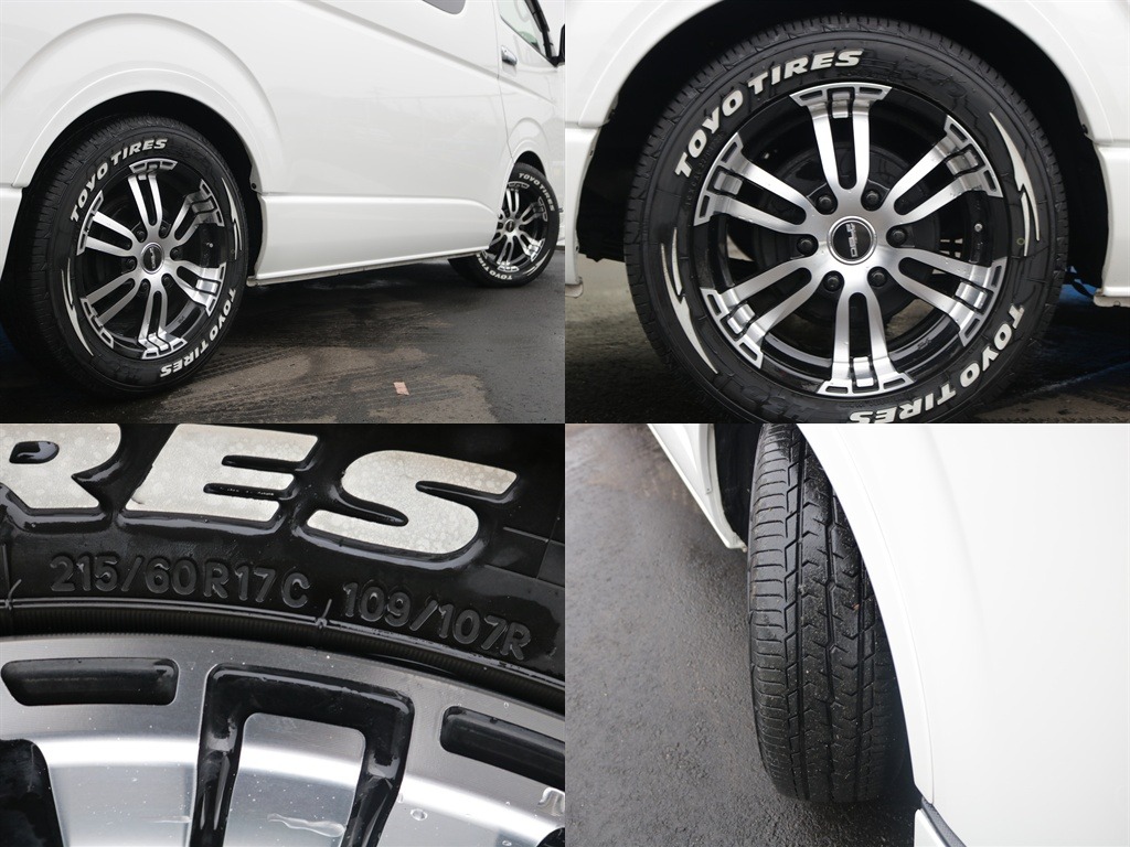 デルフ02　17インチアルミホイール＆トーヨーH30タイヤ　相性が良く大人気の組み合わせです♪