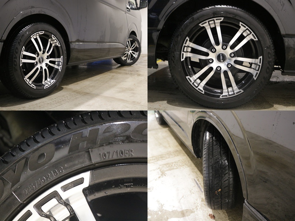 デルフ０２アルミ18インチにH２０タイヤの組み合わせ！！