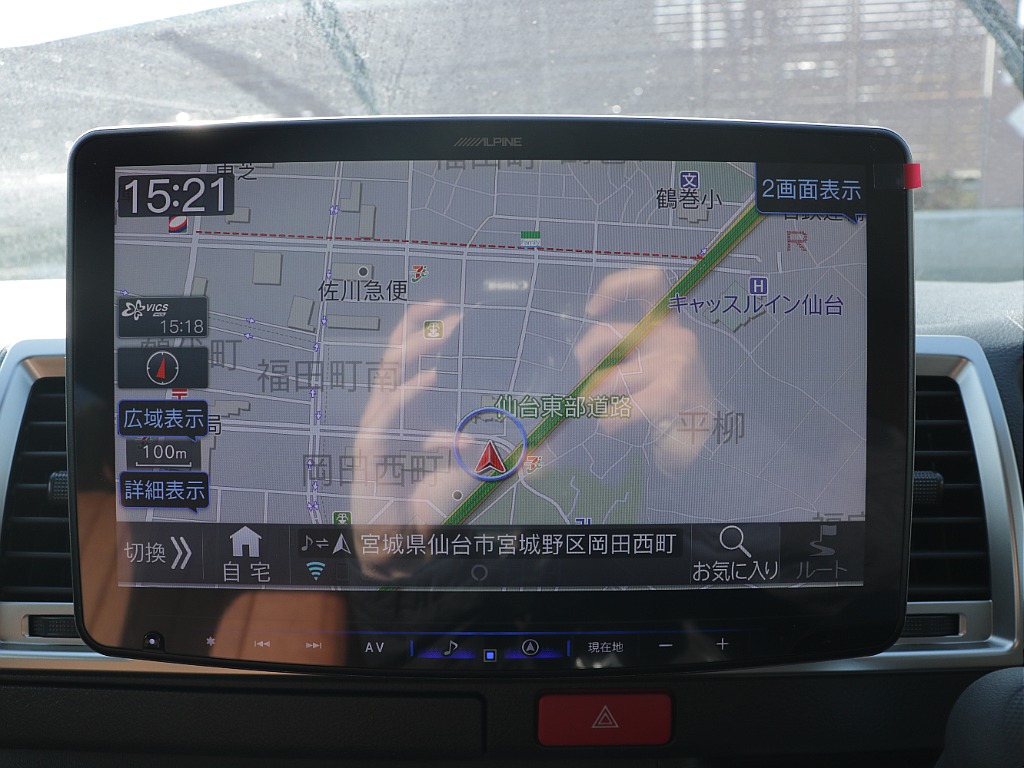 アルパインビックX11インチナビ搭載！！大画面でテレビナビなどご覧いただけます♪