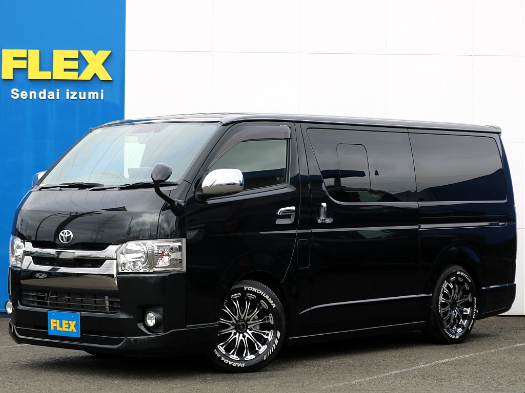 厳選仕入れ！R1年式ハイエースバン！ディーゼル４WDで人気のダークプライムⅡ♪カスタムパーツ満載な車両のご紹介♪