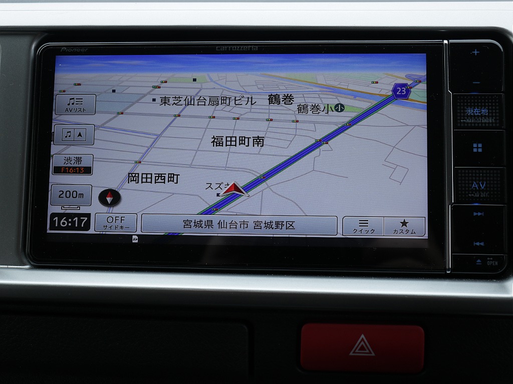 カロッツェリア7インチ　フルセグナビ搭載！！　ナビ　テレビブルートゥース等も使えてHDMIポートUSB も装着されております♪