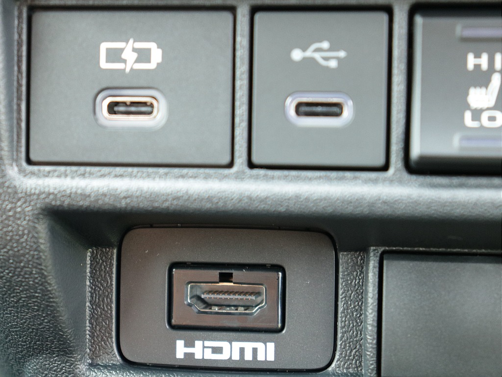 HDMIポート、タイプCソケットも装備しています！ 外部機器との連動も簡単にできちゃいます♪