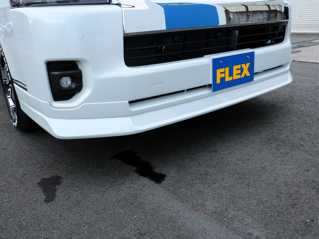 FLEXオリジナルデルフィーノラインフロントスポイラーを装着！