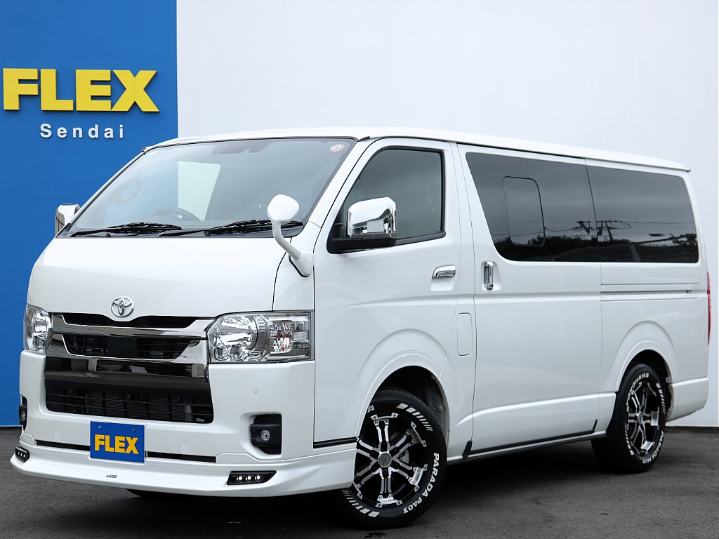 トヨタ&nbsp;ハイエースバン&nbsp;5D2.8DTスーパーGLダークプライムⅡL 4WD&nbsp;ビックX8インチナビ＆ベットキット付き&nbsp;宮城県