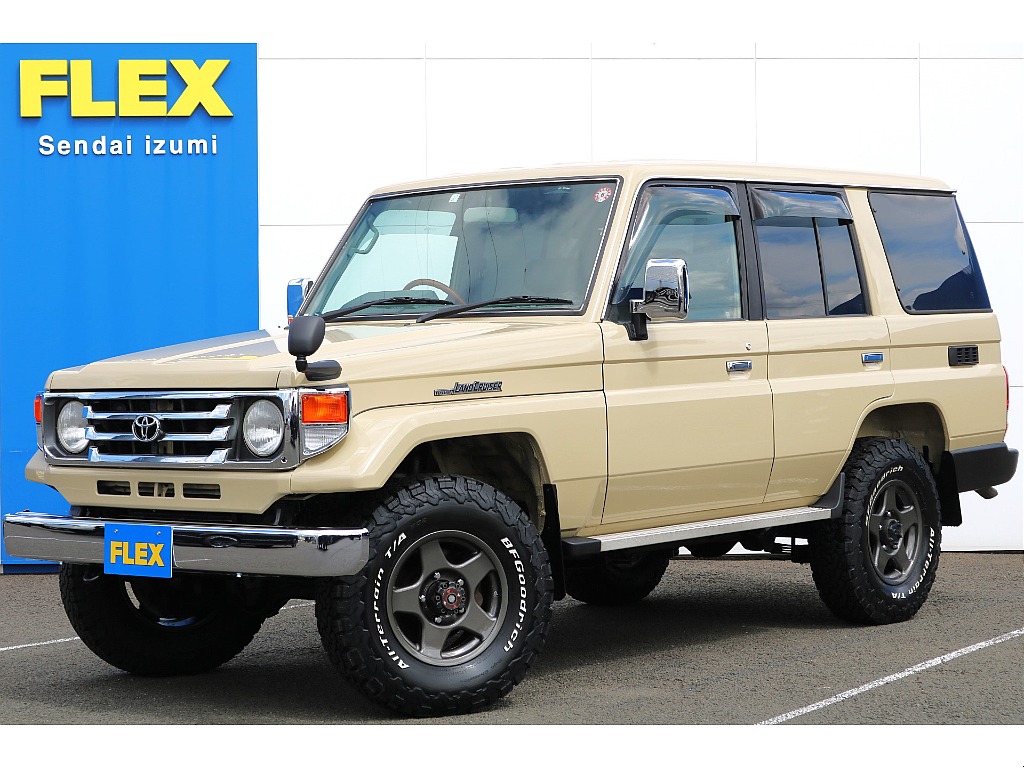 トヨタ ランドクルーザー70 70 5ドア4.2ディーゼル LX 4WD 走行17.1万km ブラV＆KO2 純正ナロー 宮城県