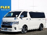 令和1年ハイエースW「GL」10人乗り4WDガソリン車！ワンオーナー、大人気のBIGXナビや12インチフリップダウンモニター付き！