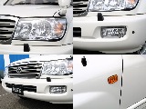 後期ルックヘッドライトが装着済！フォグランプユニットは純正新品で交換しております♪メーカーオプションのコーナーセンサーも装着されております♪