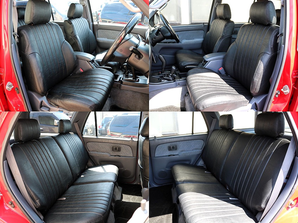 ブラックレザー調シートカバーを新品装着！目にする機会の多いシートがキレイだと乗車時のテンションも上がりますね♪