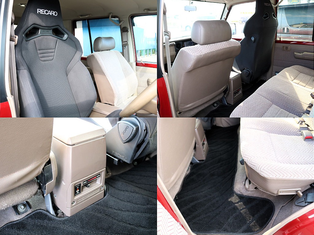 RECAROセミバケットシートを新品装着！メーカーオプションのリヤヒーターも装着されております！