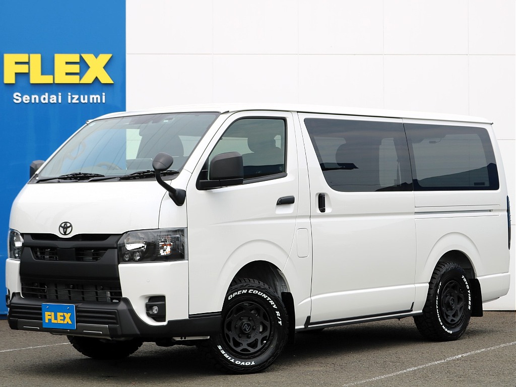 令和7年ハイエースVスーパーGL5人乗りディーゼル4WD特別仕様車ダークプライムSの入庫です♪早い者勝ちの一台です！お探しの方はお早めにご連絡ください♪
