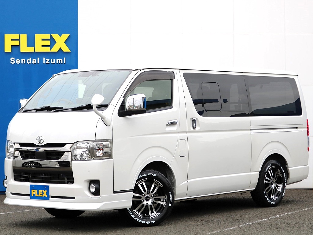 令和３年式ハイエースバン！ーパーGL5人乗り特別仕様車ダークプライムⅡ！高額アイテム装備車両を大変お得なロープライスでご紹介です！このご機会をお見逃しのなく！