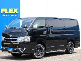 令和2年式ハイエースVスーパーGL5人乗り大人気ディーゼル4WD！特別仕様車ダークプライム2が入庫いたしました！TRDのエアロ付人気のブラックカラーで内装外装共に綺麗でオススメの1台となっております♪