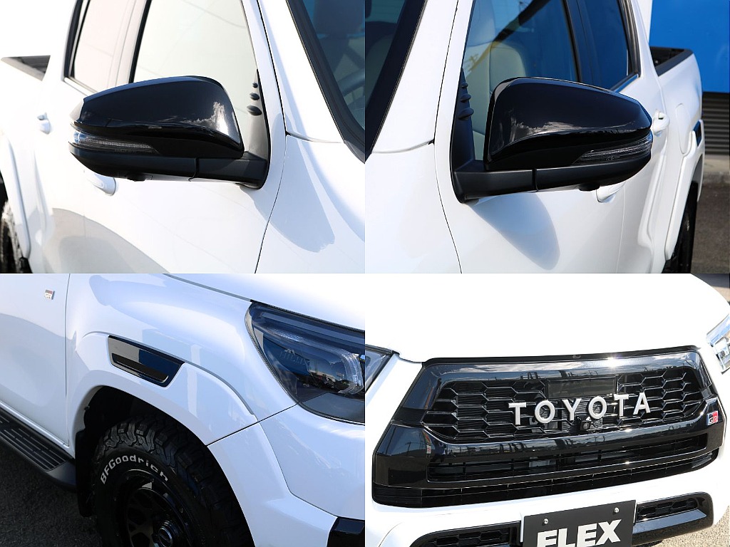専用オーバーフェンダーやTOYOTA横文字グリルがGR-Sだと標準装備となります♪