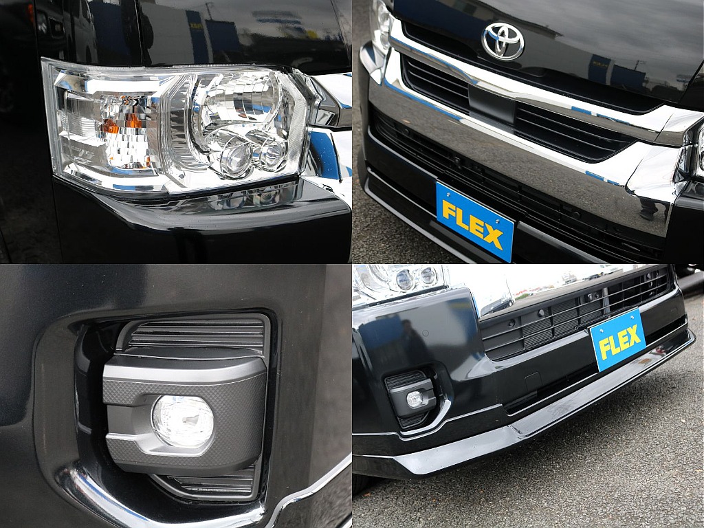 フロントにはデルフィーノラインのフロントスポイラーが装着済みです♪車の雰囲気が締まりますね♪