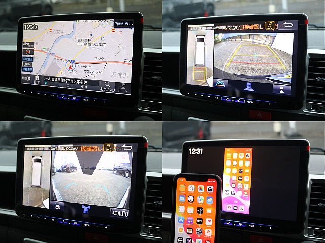 ナビはアルパインBIG-Xナビ（11インチ）を装着済みです♪HDMI ポートもついてるので携帯をミラーリングできます♪