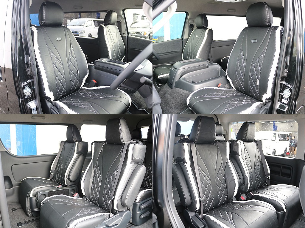 シートカバーは「67 ROKU NANA」ダイヤキルトシートカバーを装着済みです♪高級感のある内装に仕上がっております♪