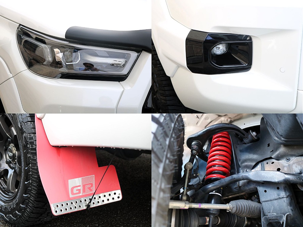 フロントを1インチリフトアップされた車両になります♪