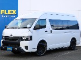 令和5年式ハイエースバン《ブラックエディション》スーパーロングハイルーフ！人気のディーゼル4WD！寒冷地仕様！高年式、低走行のカスタム済み車両が入庫いたしました！